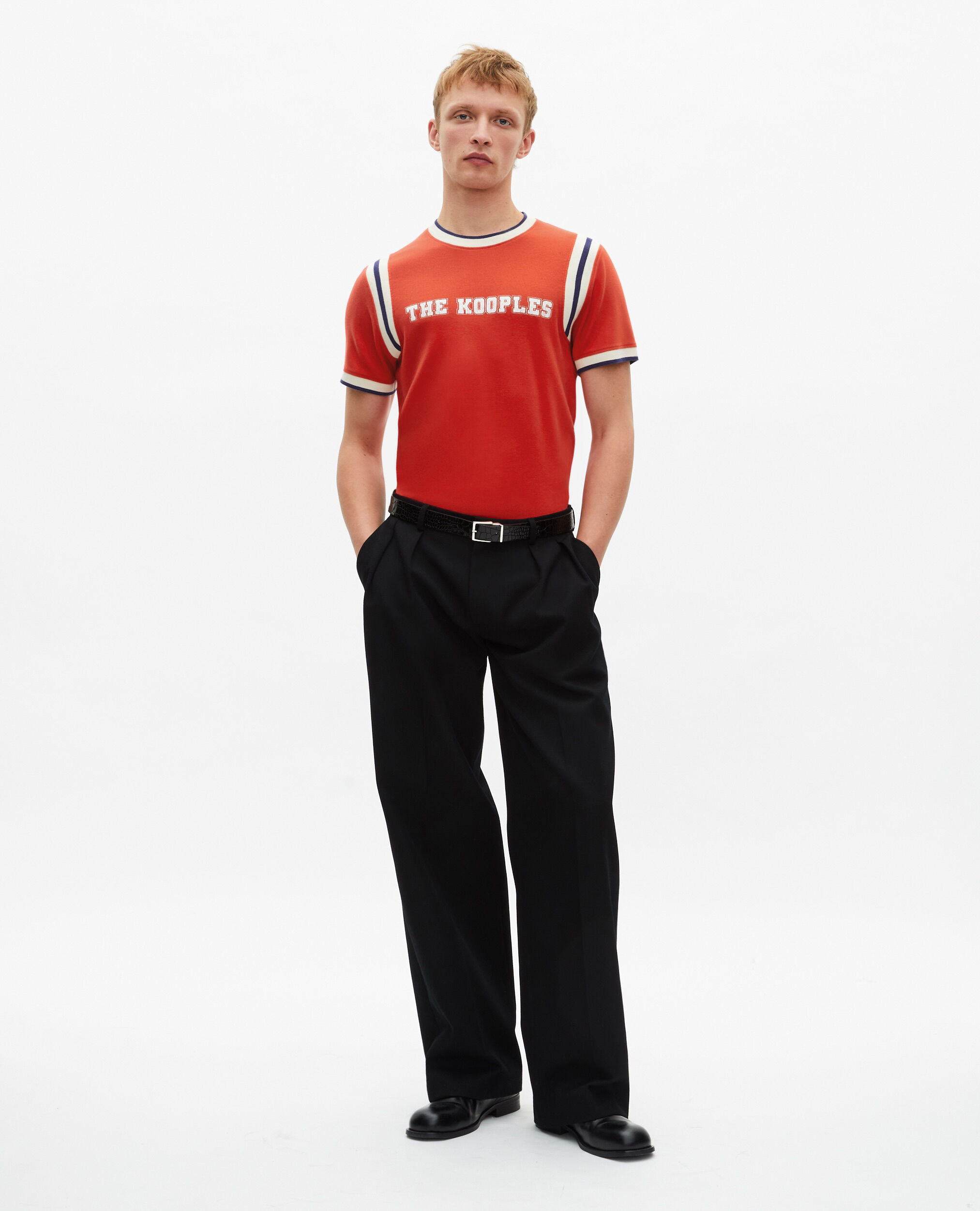 T-shirt avec logo rouge, RED, hi-res image number null