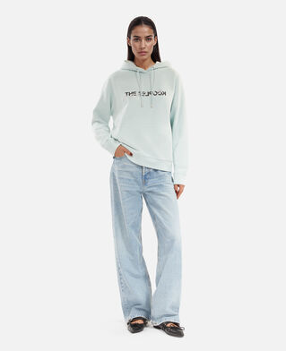 The Kooples FEMME BABY BLUE sweatshirt à capuche what is bleu clair