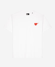 The Kooples FEMME WHITE t-shirt avec flocage cœur blanc