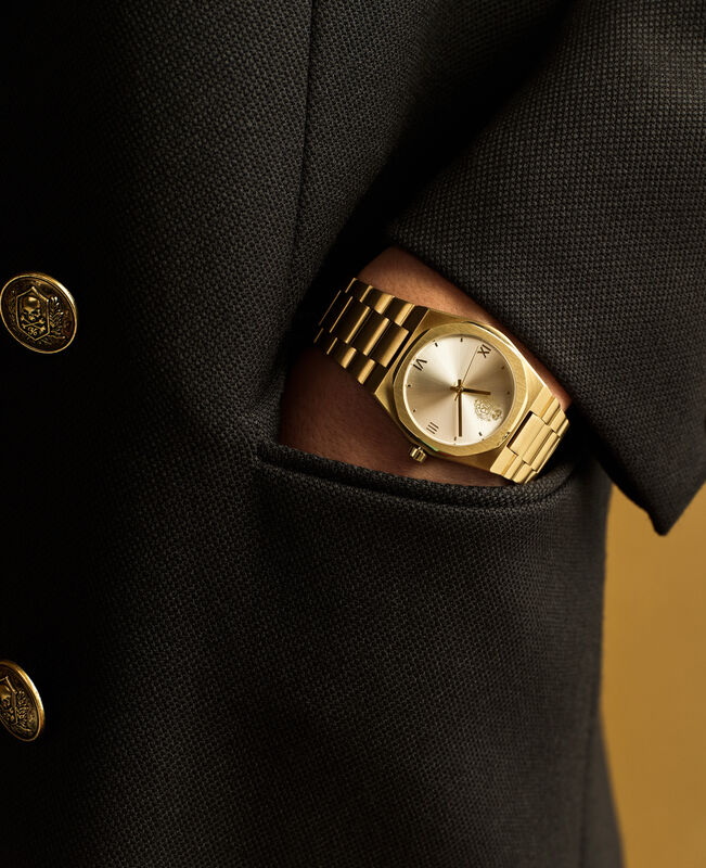The Kooples MIXTE GOLD montre avec blazon dorée