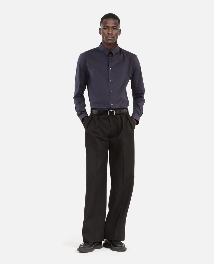 The Kooples HOMBRE NAVY camisa de popelina azul marino
