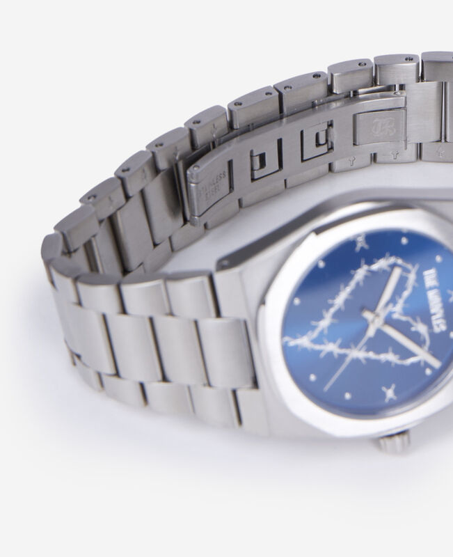 The Kooples MIXTE NAVY / SILVER montre avec coeur cadran bleu