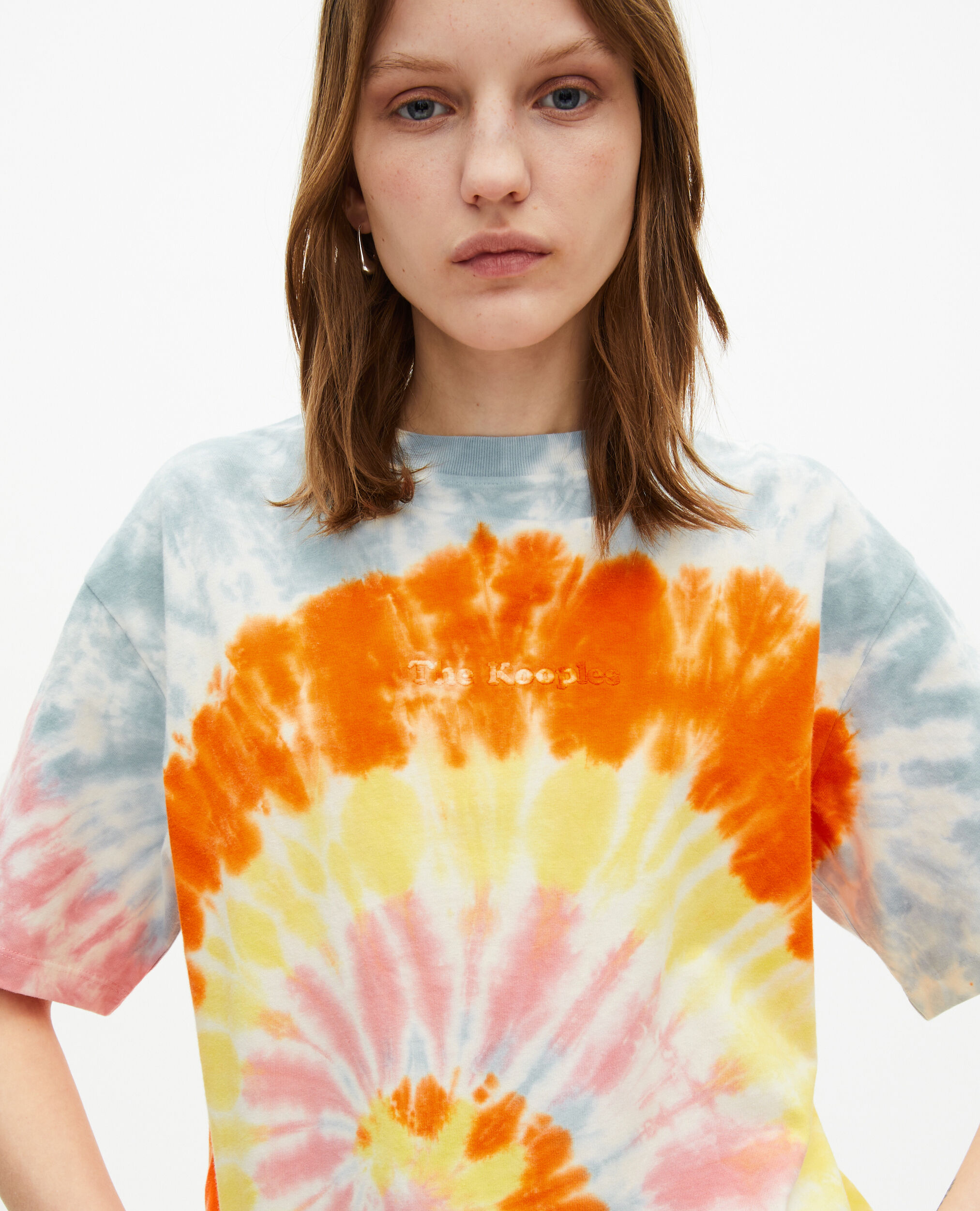 T-shirt tie and dye multicolor, BABY BLUE, hi-res image number null
