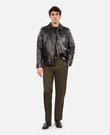 The Kooples HOMME BLACK veste en cuir noire
