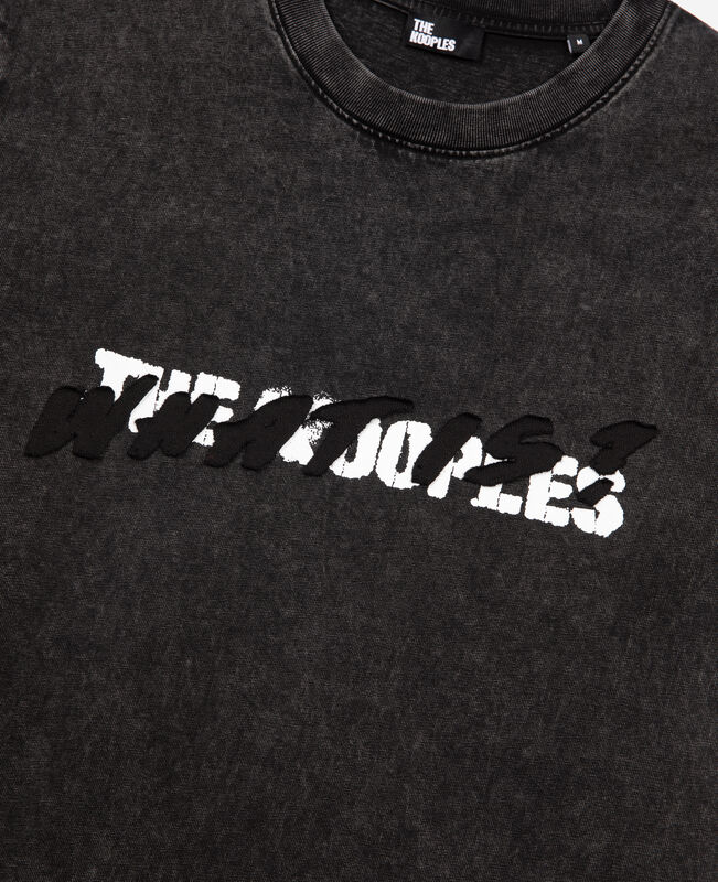 The Kooples HOMME BLACK WASHED t-shirt what is noir