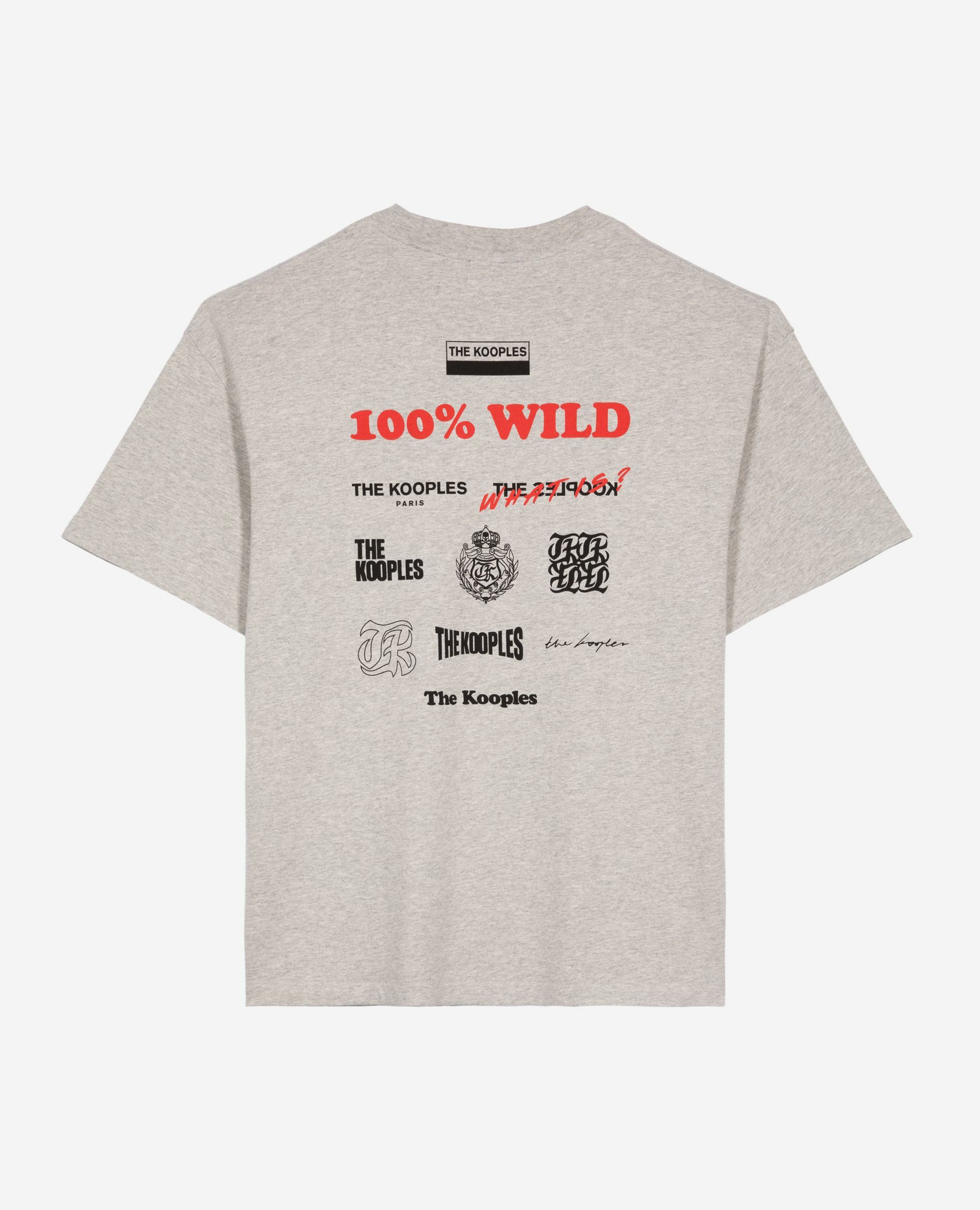 T-shirt à sérigraphie gris, LIGHT GREY MELANGE, hi-res image number null