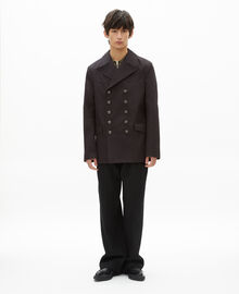 The Kooples HOMME DARK GREY manteau en coton gris