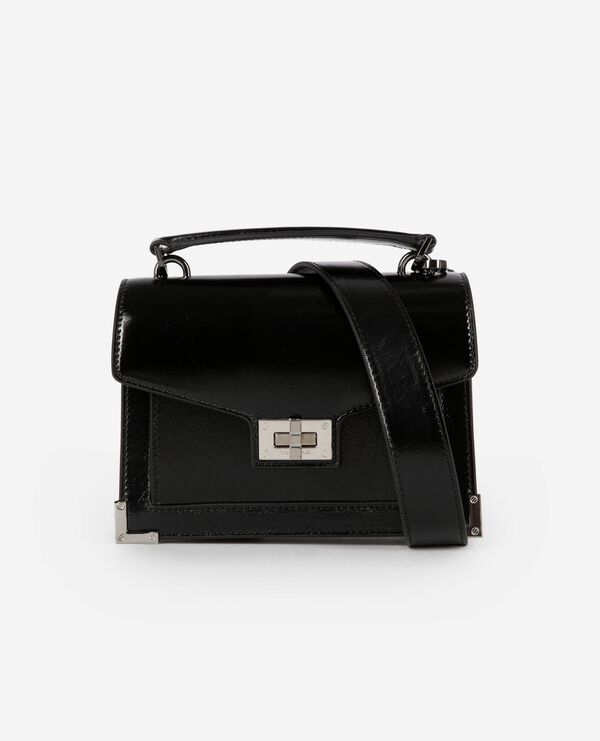 The Kooples FEMME BLACK sac emily small en cuir noir