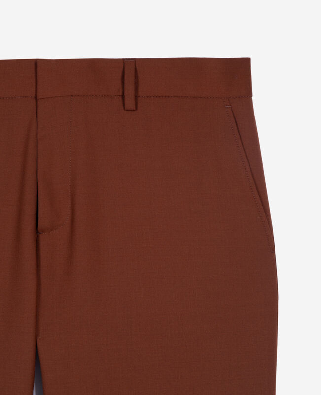 The Kooples HOMME ROUILLE pantalon de costume marron