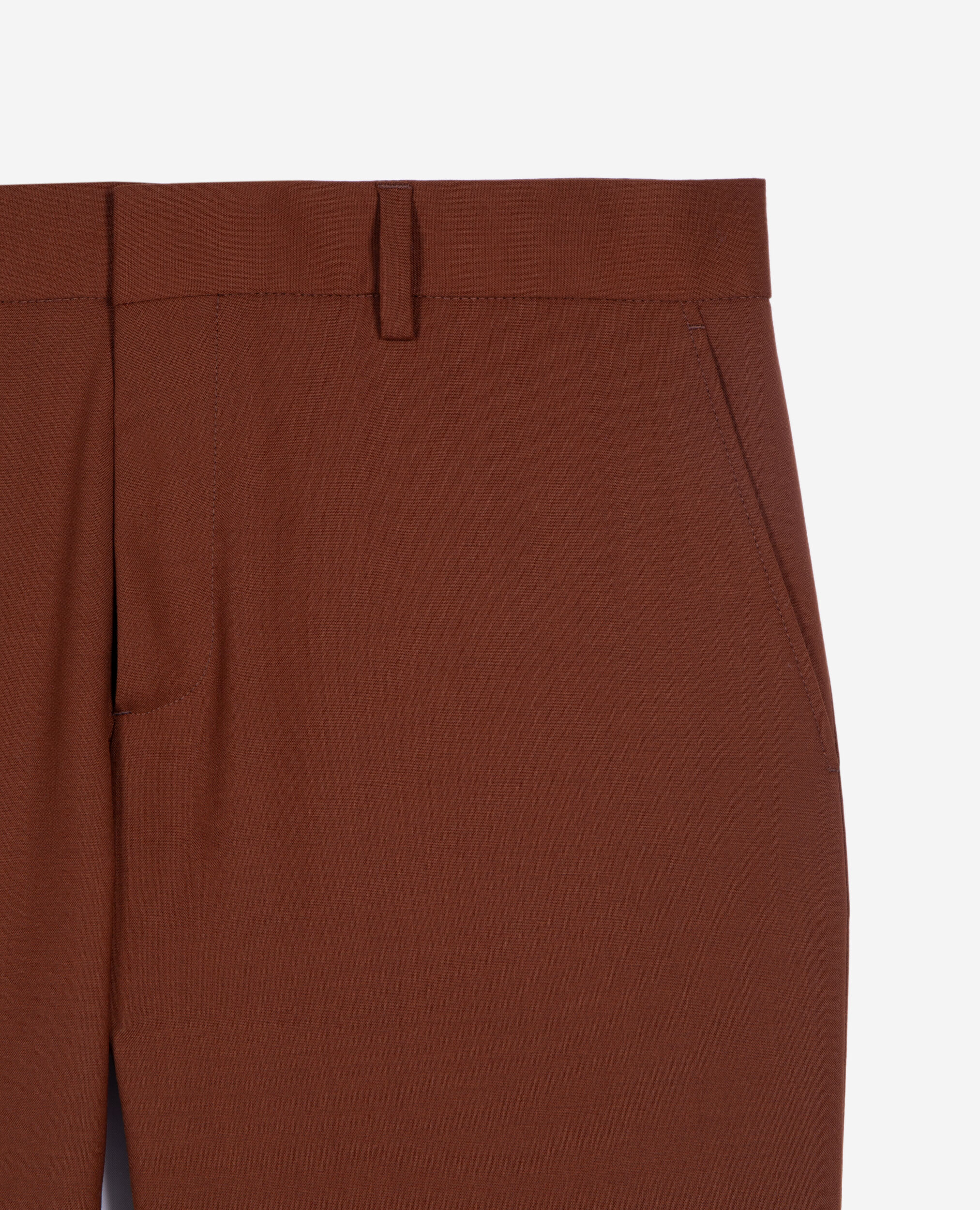 Pantalon de costume marron, ROUILLE, hi-res image number null