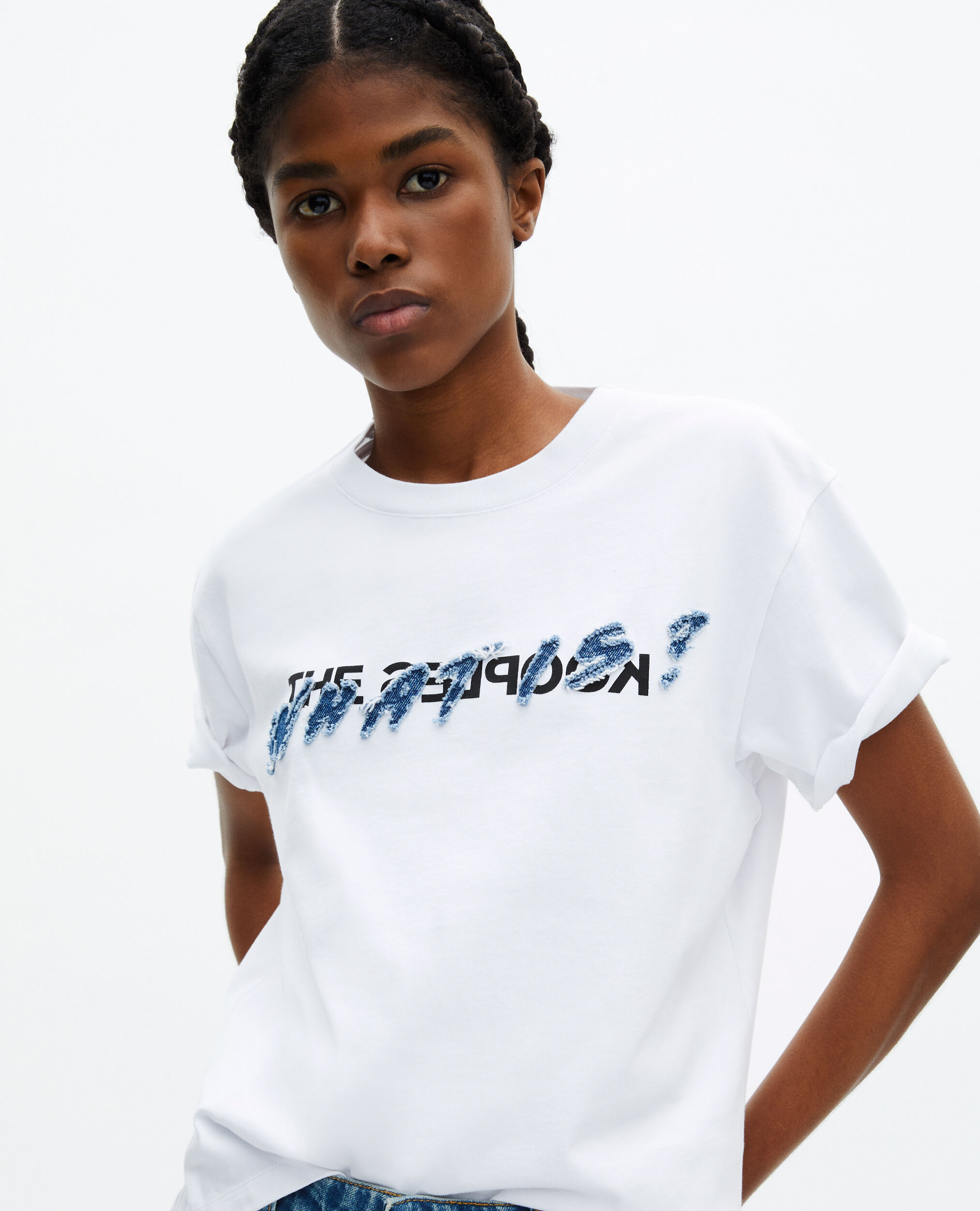 T-shirt What is blanc, WHITE, hi-res image number null