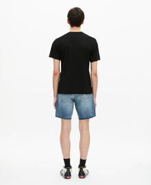 The Kooples HOMME BLACK t-shirt avec logo noir