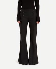 The Kooples FEMME BLACK pantalon flare noir