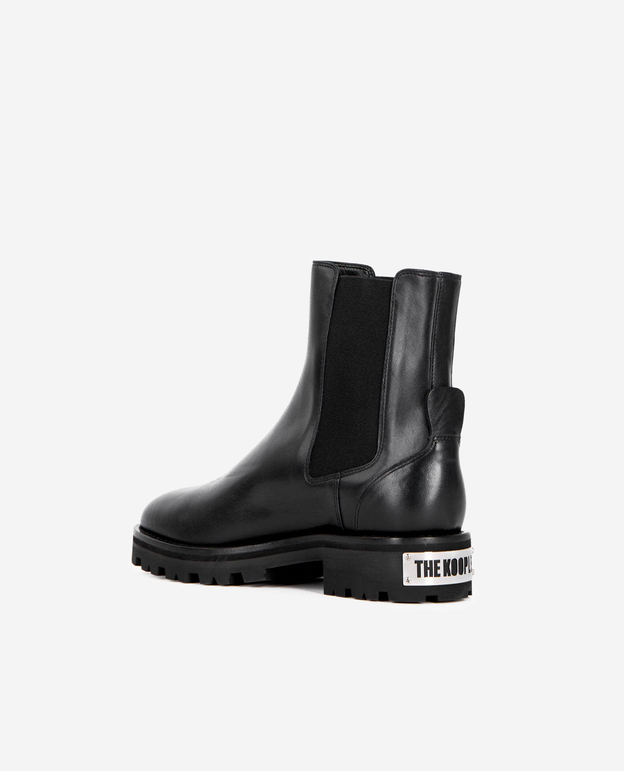 Bottines Chelsea en cuir noires, BLACK, hi-res image number null