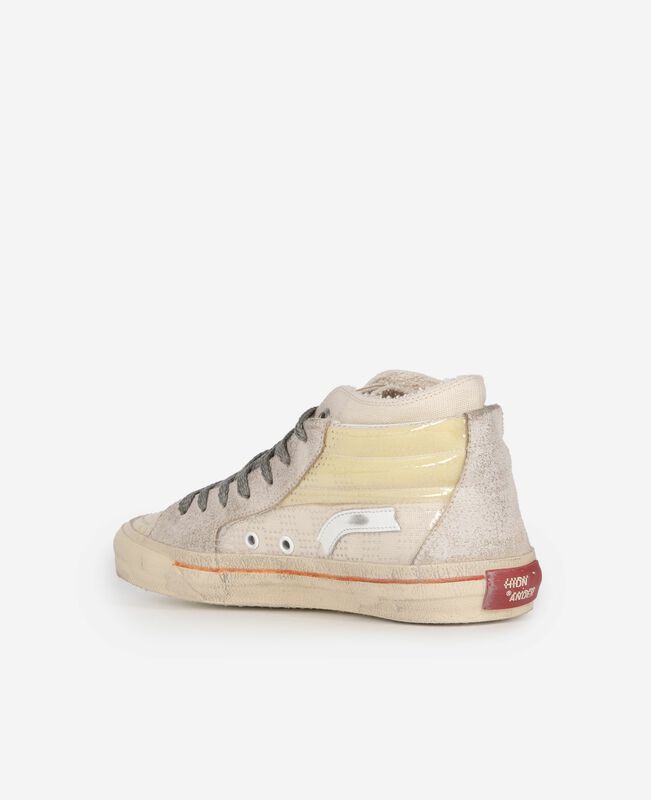 The Kooples FEMME ECRU sneakers montantes the kooples x hidn-ander écrues