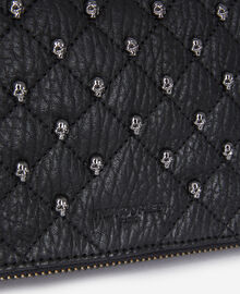 The Kooples FEMME BLACK pochette héritage medium en cuir noire