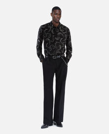 The Kooples HOMME BLACK WHITE chemise imprimé plumes