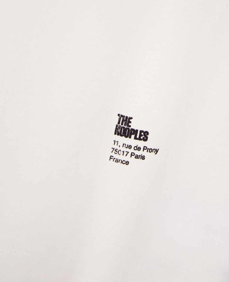 The Kooples FEMME ECRU t-shirt avec sérigraphie écru