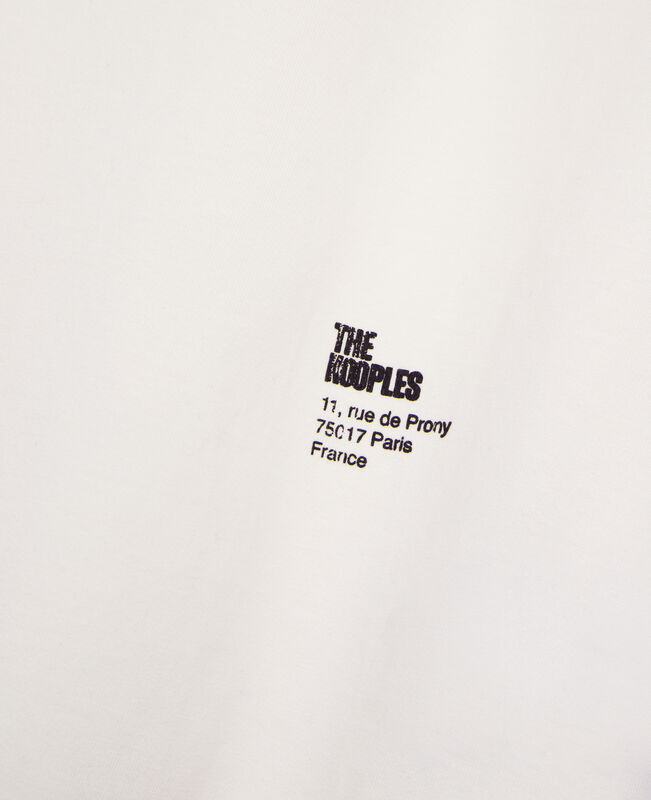 The Kooples FEMME ECRU t-shirt avec sérigraphie écru