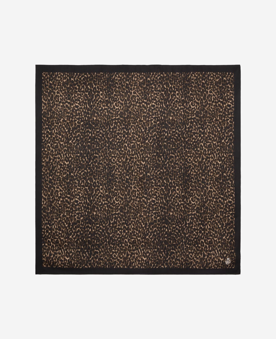 The Kooples FEMME LEOPARD foulard imprimé léopard en soie