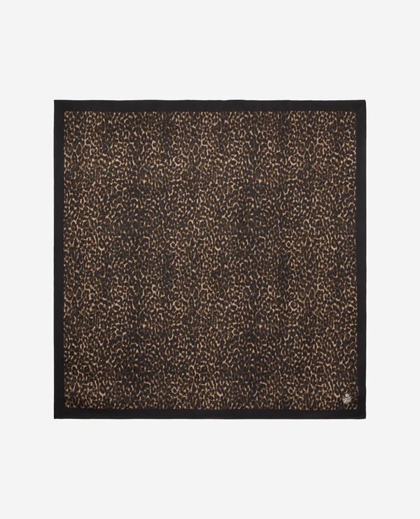 The Kooples FEMME LEOPARD foulard imprimé léopard en soie