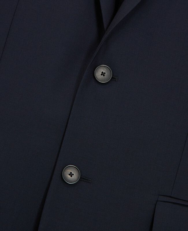 The Kooples HOMME DARK NAVY veste de costume en laine droite bleue