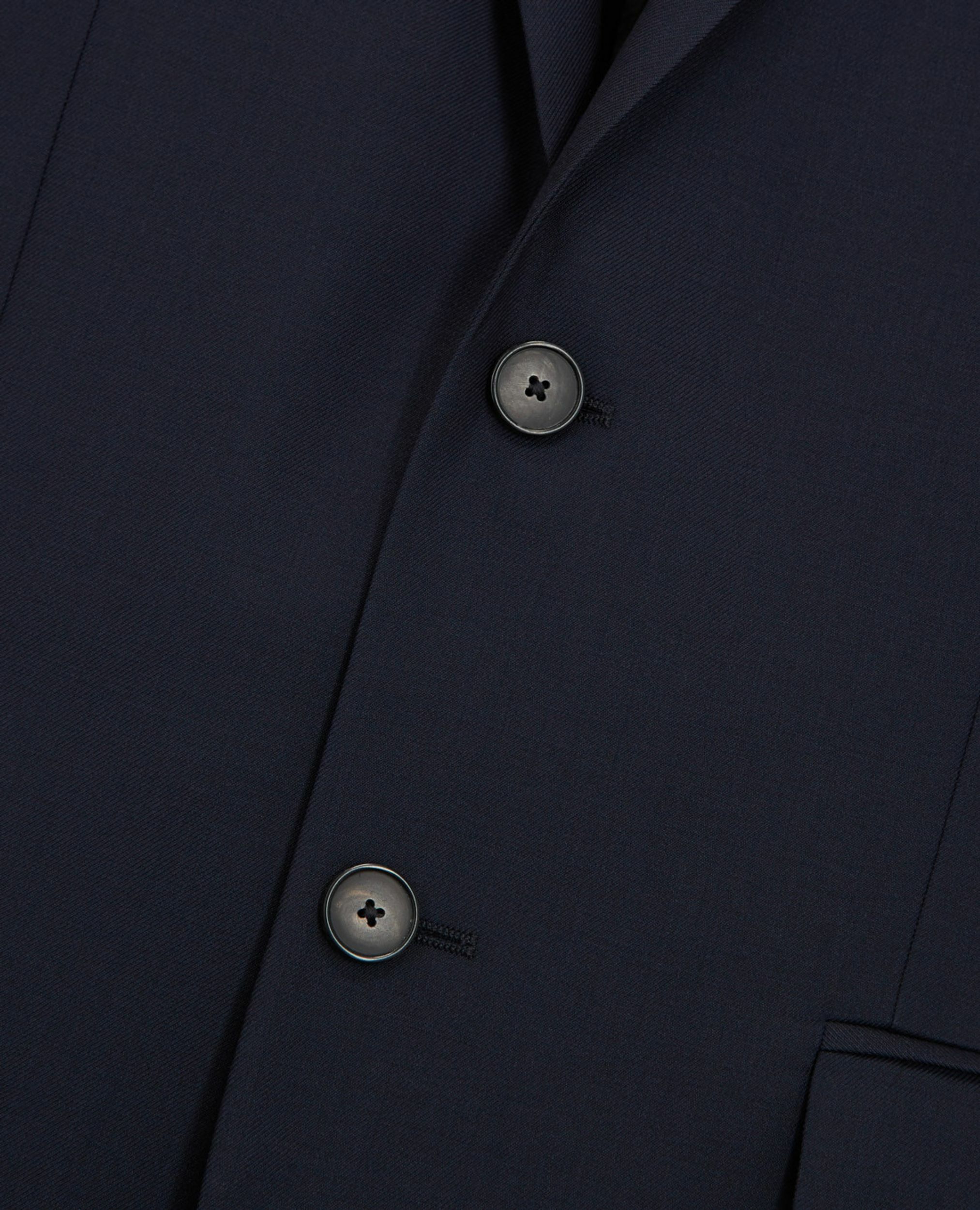 Veste de costume en laine droite bleue, DARK NAVY, hi-res image number null