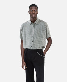 The Kooples HOMME BLACK WHITE chemise manches courtes imprimé fleuri