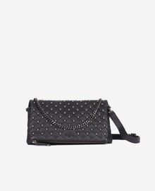 The Kooples FEMME BLACK pochette héritage medium en cuir noire