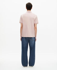 The Kooples HOMME LILA polo en piqué col classique rose pâle