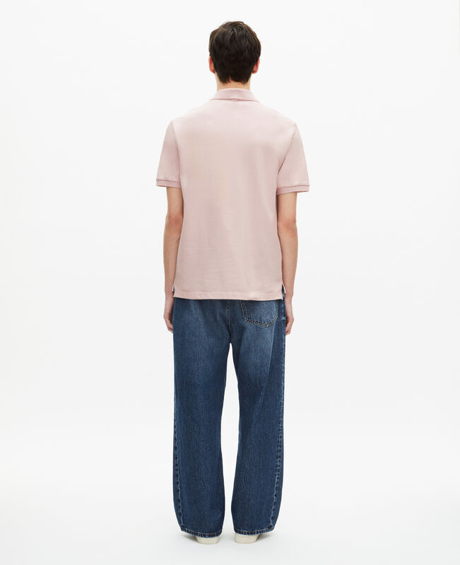 The Kooples HOMME LILA polo en piqué col classique rose pâle