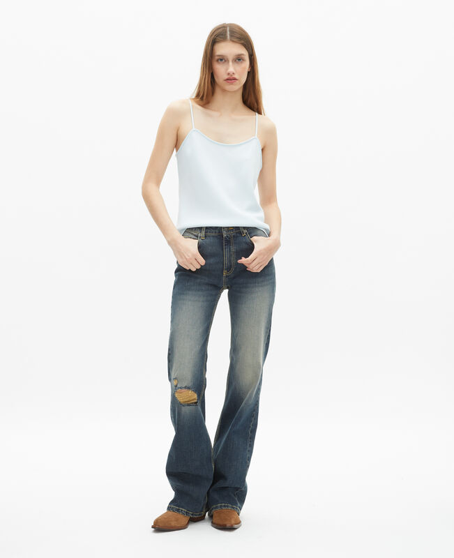 The Kooples FEMME BABY BLUE caraco bleu clair
