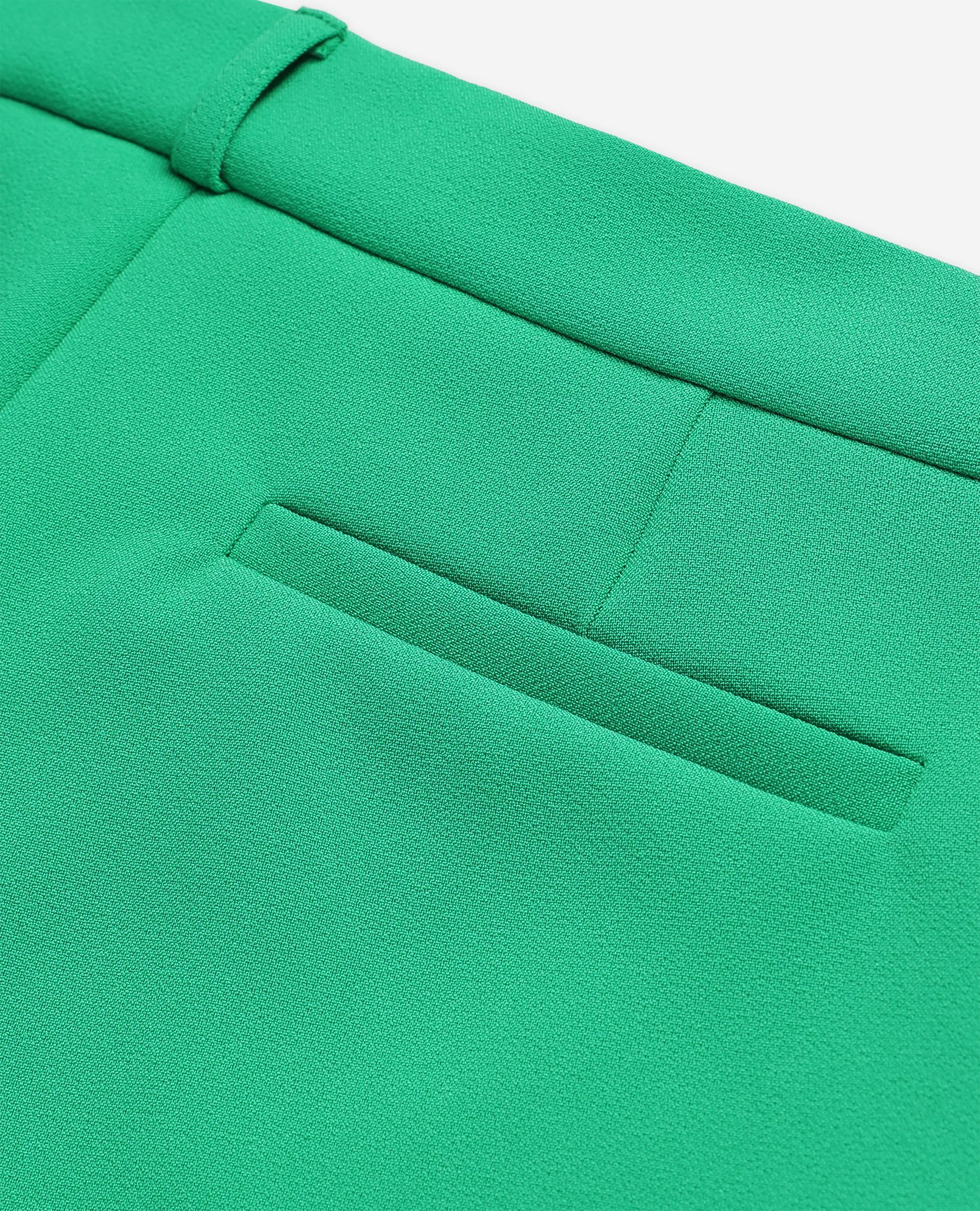 Short tailleur vert en crêpe, GREEN, hi-res image number null