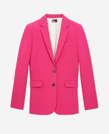 The Kooples FEMME PINK veste tailleur rose en crêpe