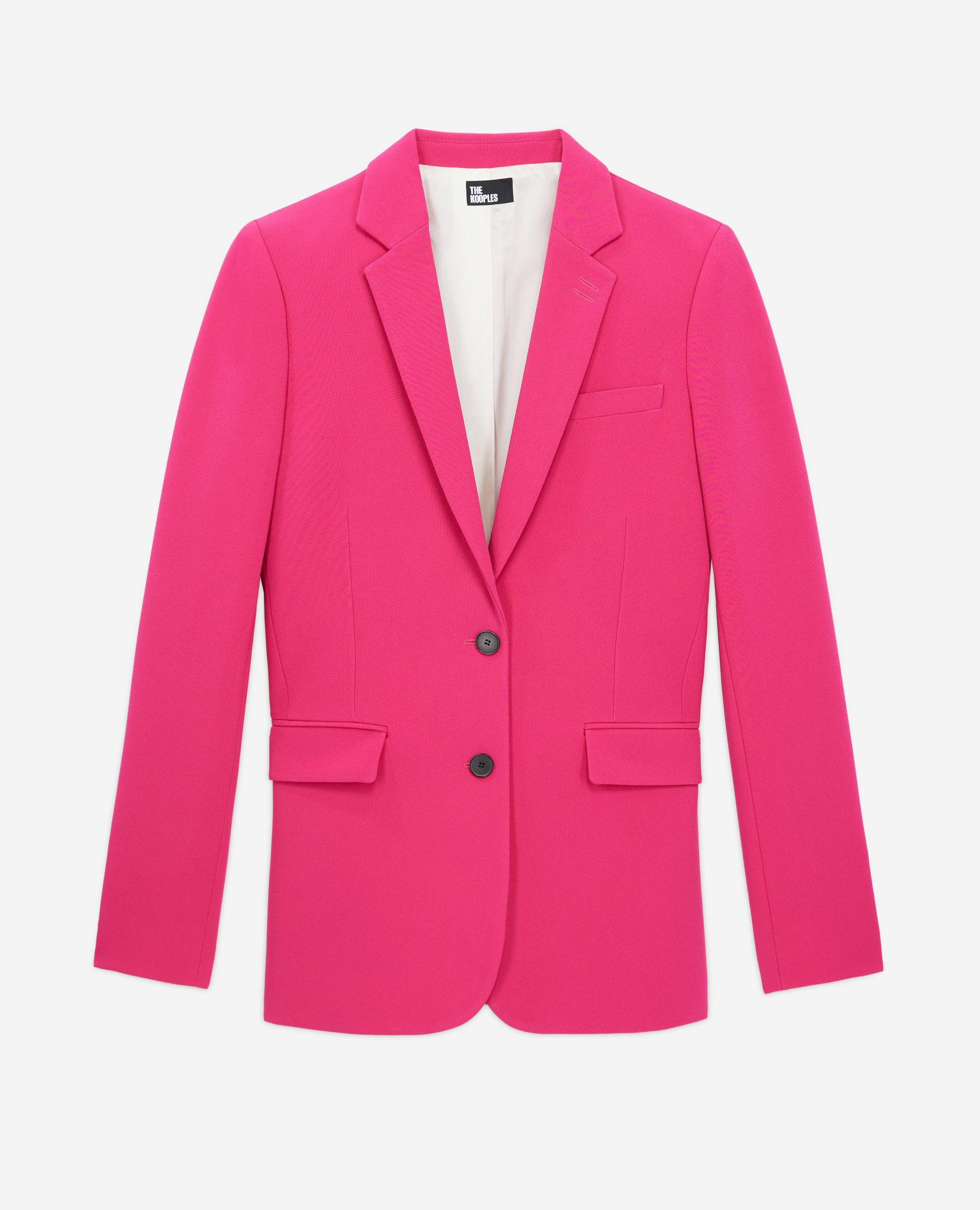 Veste tailleur rose en crêpe, PINK, hi-res image number null