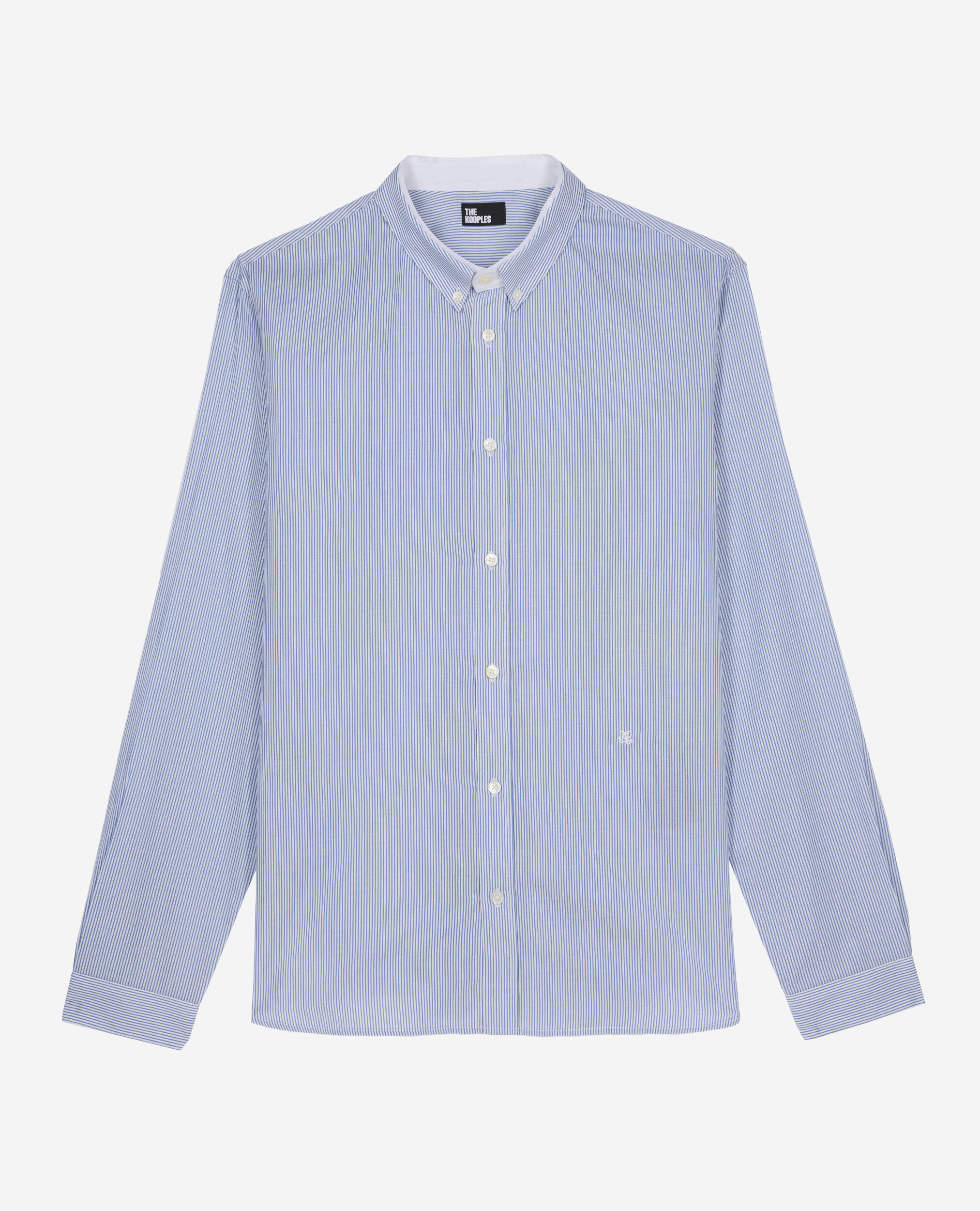Chemise formelle à rayures bleue, BLUE WHITE, hi-res image number null