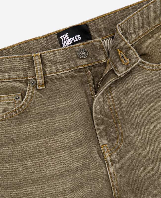 The Kooples FEMME OLIVE jean slim olive