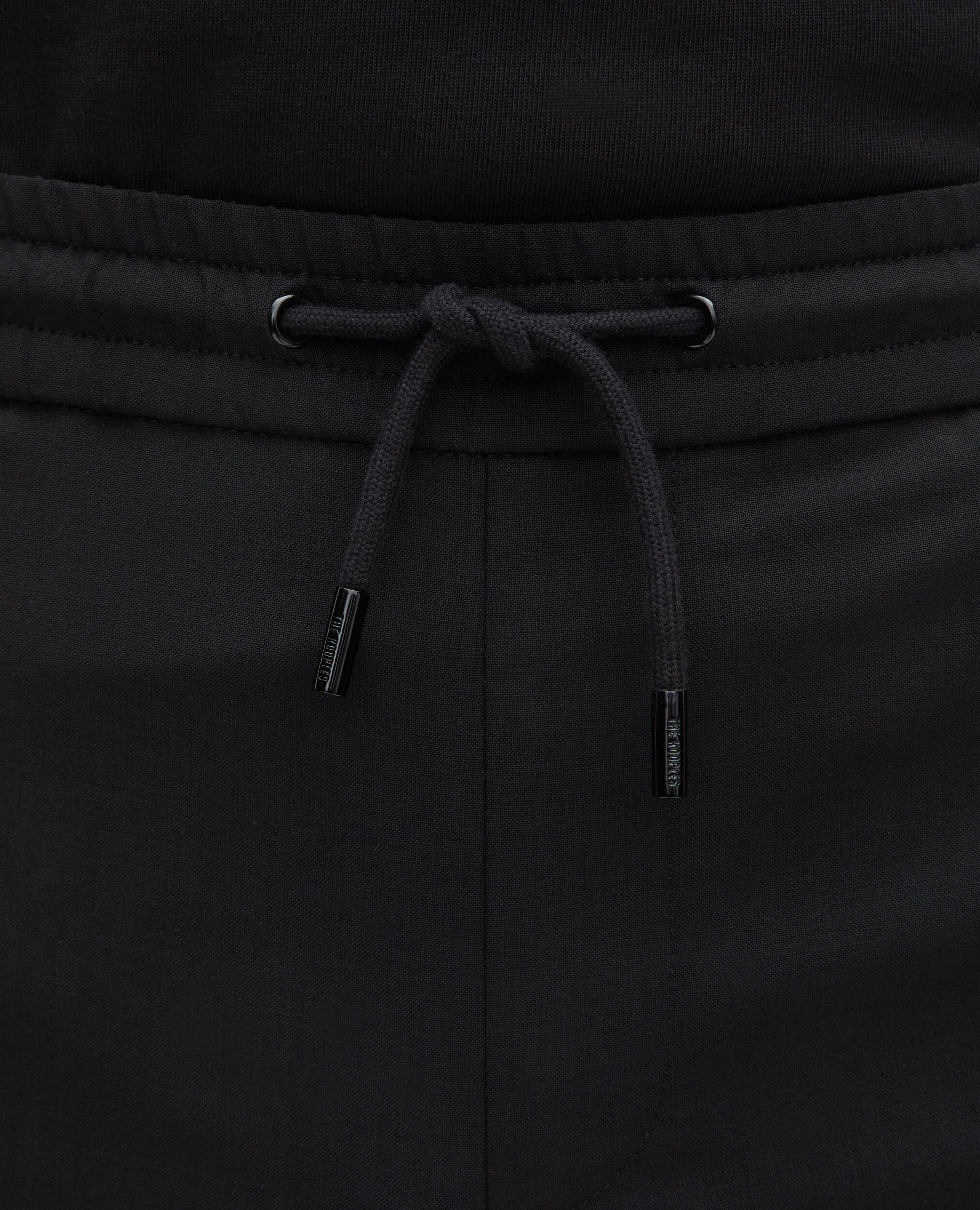 Pantalon en laine coupe droite noir , BLACK, hi-res image number null