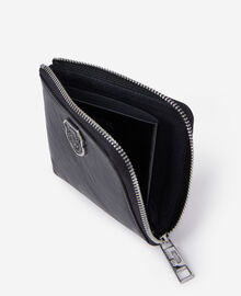 The Kooples MIXTE BLACK porte monnaie blason en cuir noir