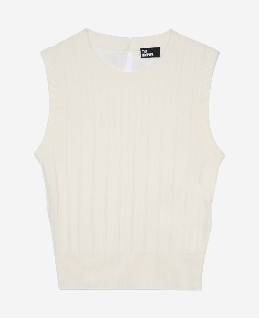 The Kooples WOMEN WHITE white knit top