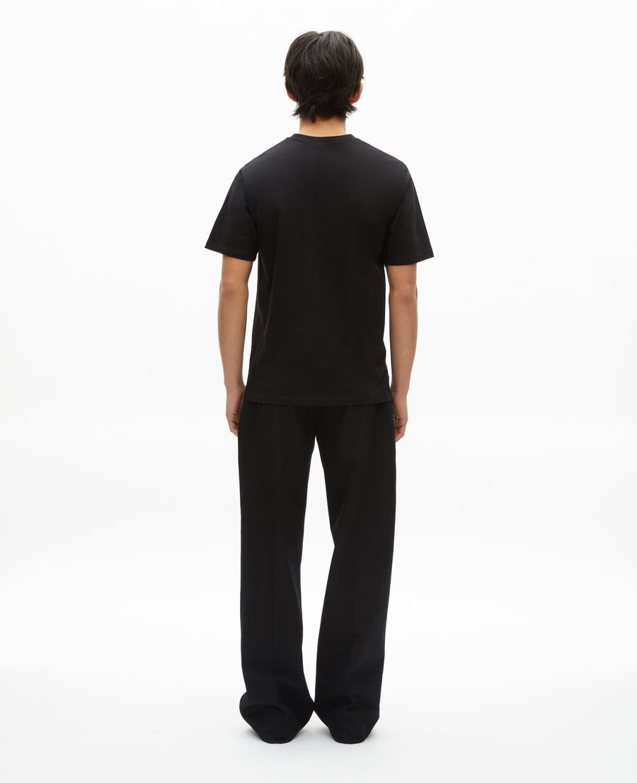 The Kooples HOMME BLACK t-shirt avec flocage coeur noir
