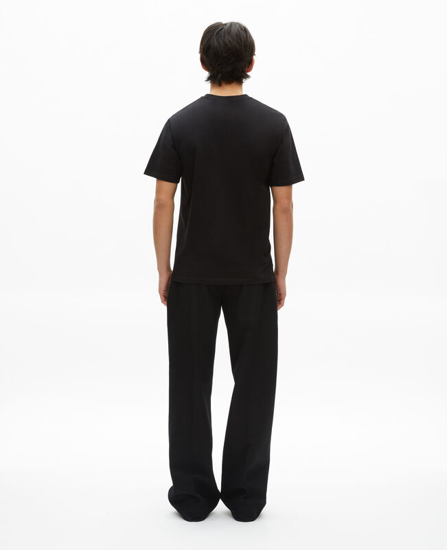 The Kooples HOMME BLACK t-shirt avec flocage coeur noir