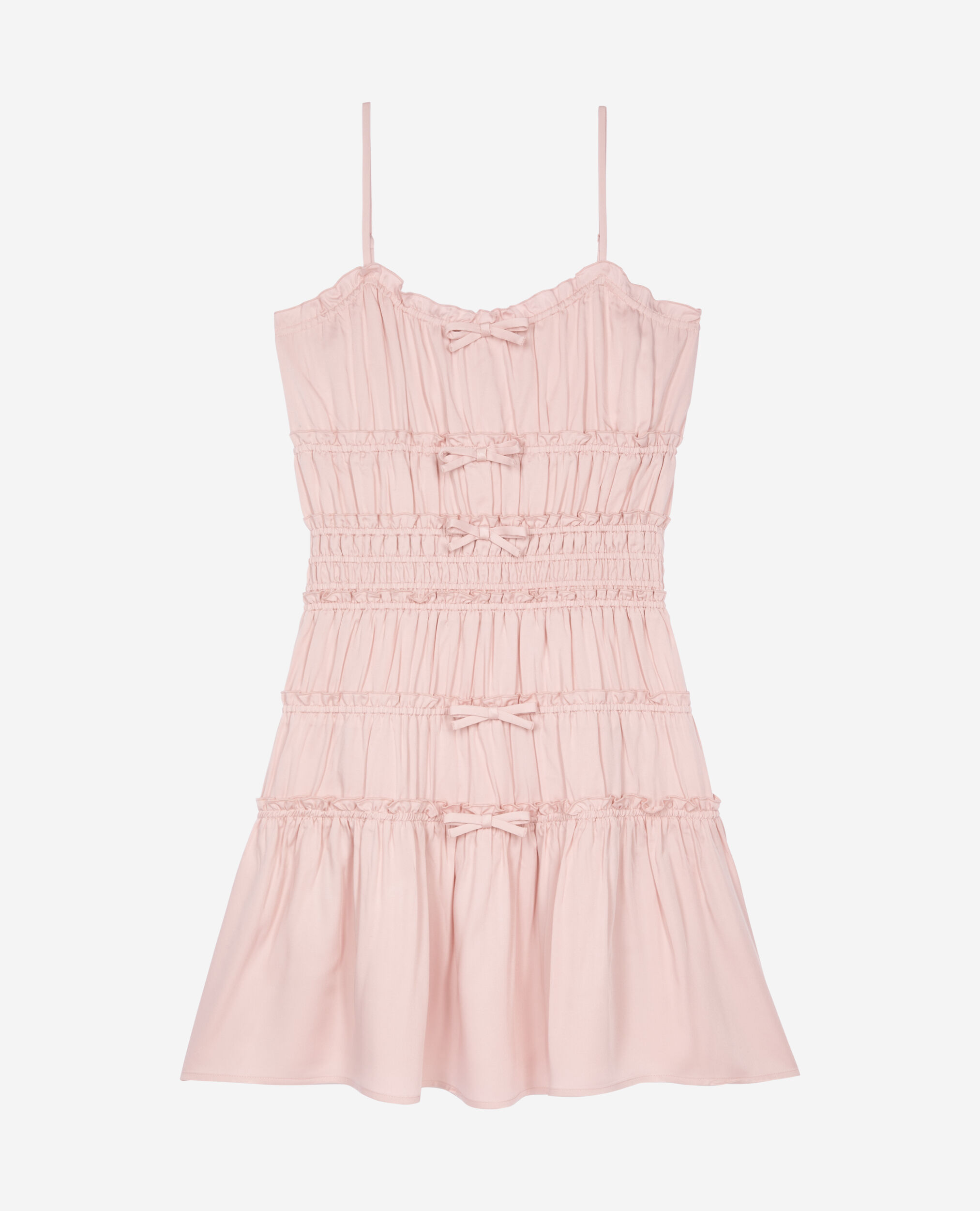Robe courte avec nœuds lilas, LILA, hi-res image number null