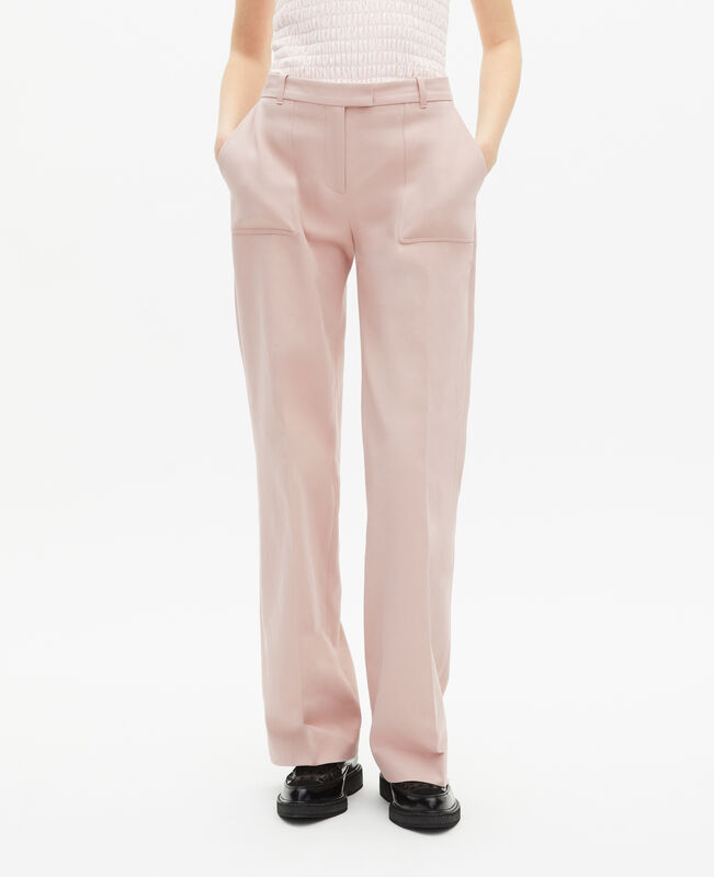 The Kooples FEMME LILA pantalon large rose clair
