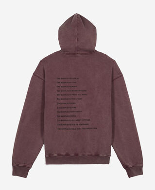 The Kooples HOMME FIGUE sweatshirt à capuche what is bordeaux