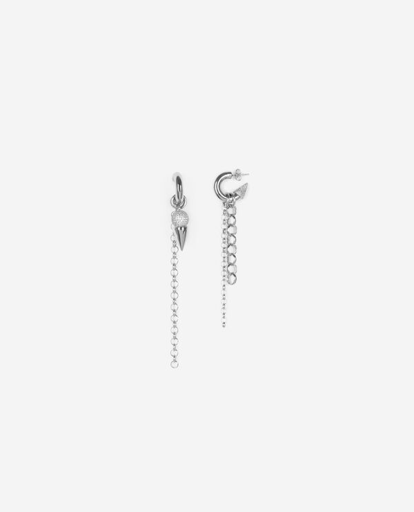 The Kooples FEMME SILVER boucles d'oreilles argentées