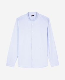 The Kooples HOMME BLUE chemise formelle col officier bleu ciel