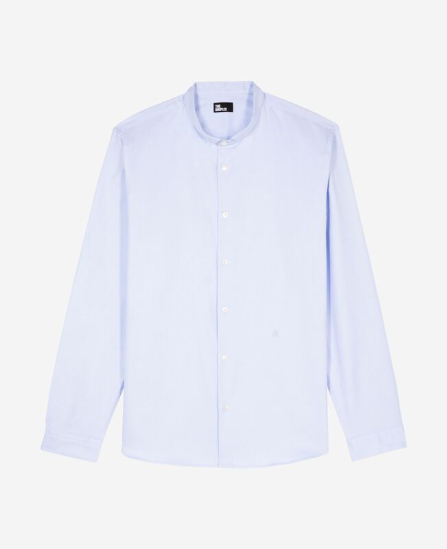The Kooples HOMME BLUE chemise formelle col officier bleu ciel
