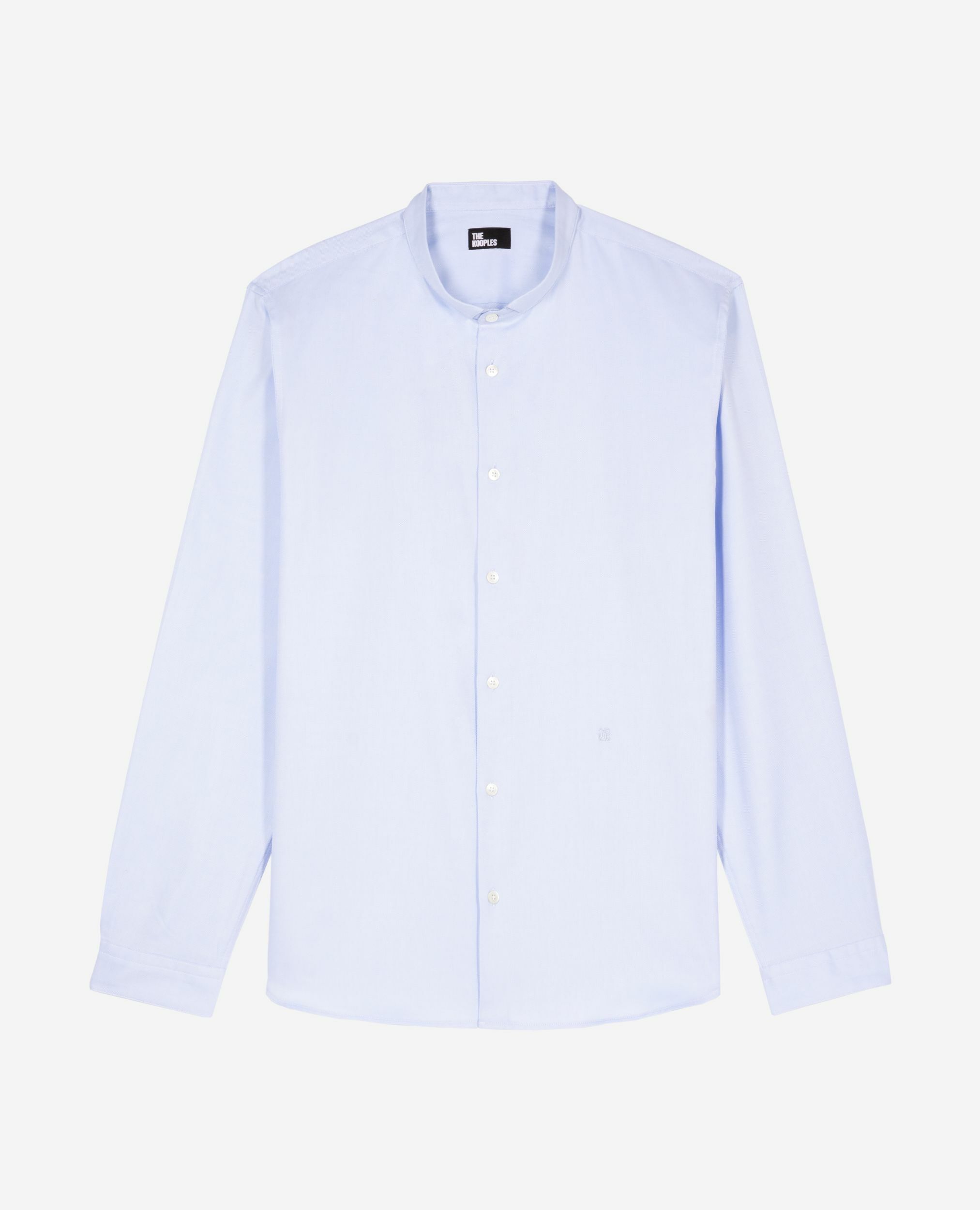 Chemise formelle col officier bleu ciel, BLUE, hi-res image number null