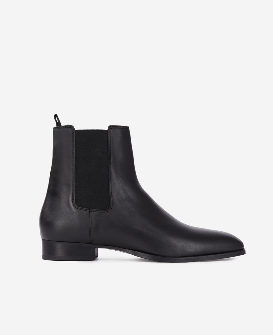 The Kooples HOMME BLACK bottines chelsea en cuir noires